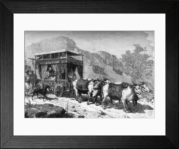 Framed Print : The Chopaya of Hindoo Travelling Carriage, c1891. Creator: James Grant Framed Print : The Chopaya of Hindoo Travelling Carriage, c1891. Creator: James Grant