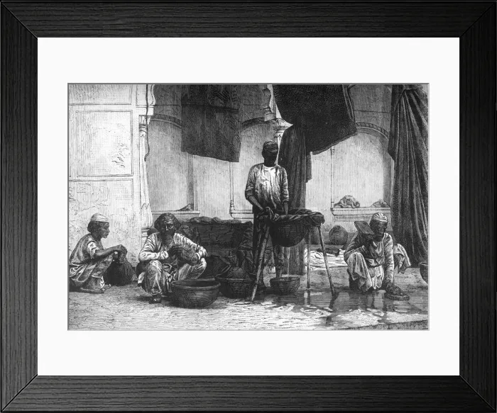 Framed Print : Dyers of Lucknow, c1891. Creator: James Grant Framed Print : Dyers of Lucknow, c1891. Creator: James Grant