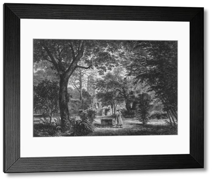 Framed Print : View of the British Consulate, Canton, c1891. Creator: James Grant Framed Print : View of the British Consulate, Canton, c1891. Creator: James Grant