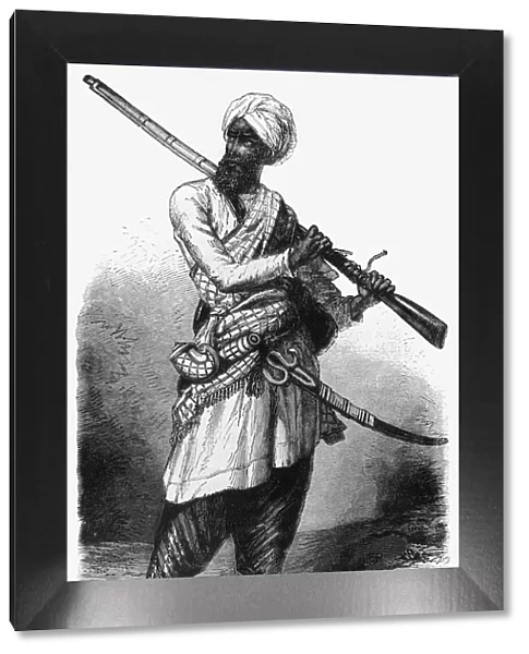 A Sikh Soldier, c1891. Creator: James Grant