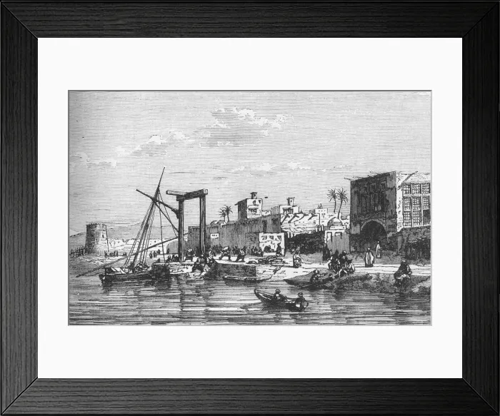 Framed Print : View of the Fort of Bushire, c1891. Creator: James Grant Framed Print : View of the Fort of Bushire, c1891. Creator: James Grant