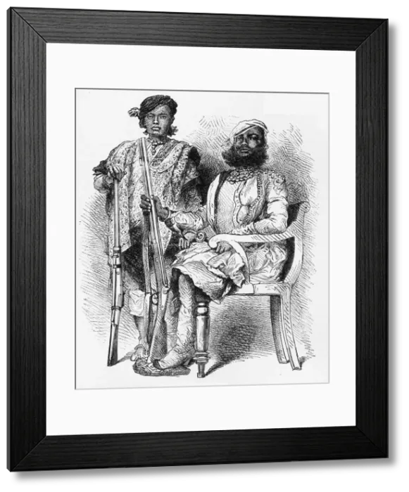 Framed Print : Indian Nobles, c1891. Creator: James Grant Framed Print : Indian Nobles, c1891. Creator: James Grant