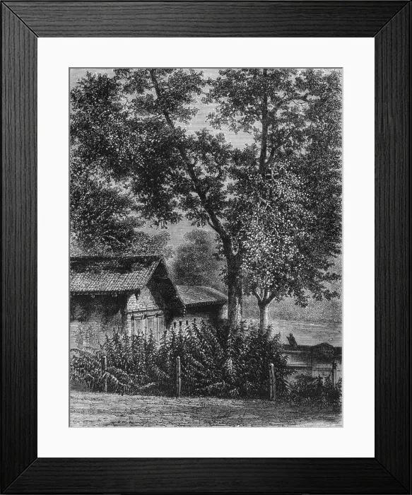 Framed Print : View of the House of Fakirs, Baroda, c1891. Creator: James Grant Framed Print : View of the House of Fakirs, Baroda, c1891. Creator: James Grant