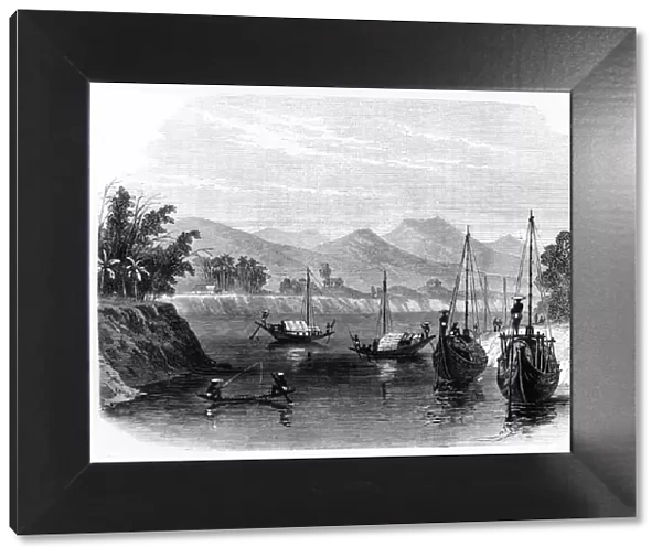 Scene on the River Barack, near Cachar, c1891. Creator: James Grant