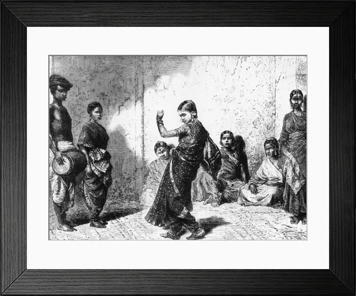 Framed Print : Dancing Girls of Bombay, c1891. Creator: James Grant Framed Print : Dancing Girls of Bombay, c1891. Creator: James Grant