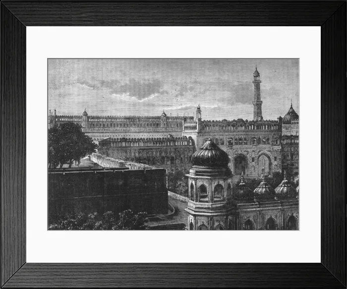 Framed Print : View of the Great Imambara, Lucknow, c1891. Creator: James Grant Framed Print : View of the Great Imambara, Lucknow, c1891. Creator: James Grant