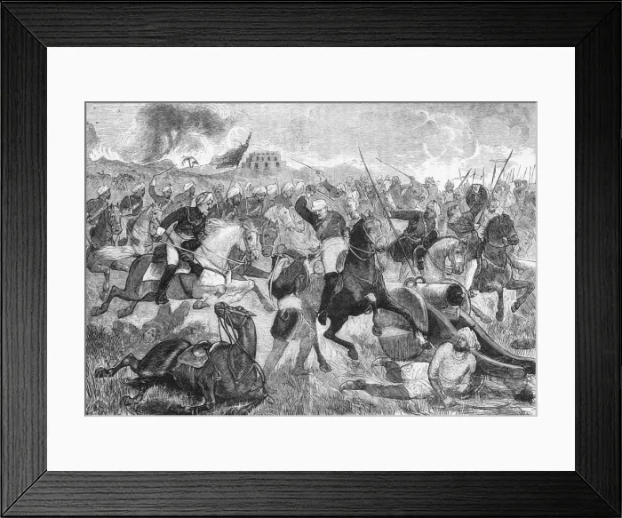 Framed Print : Fitzgeralds Charge, c1891. Creator: James Grant