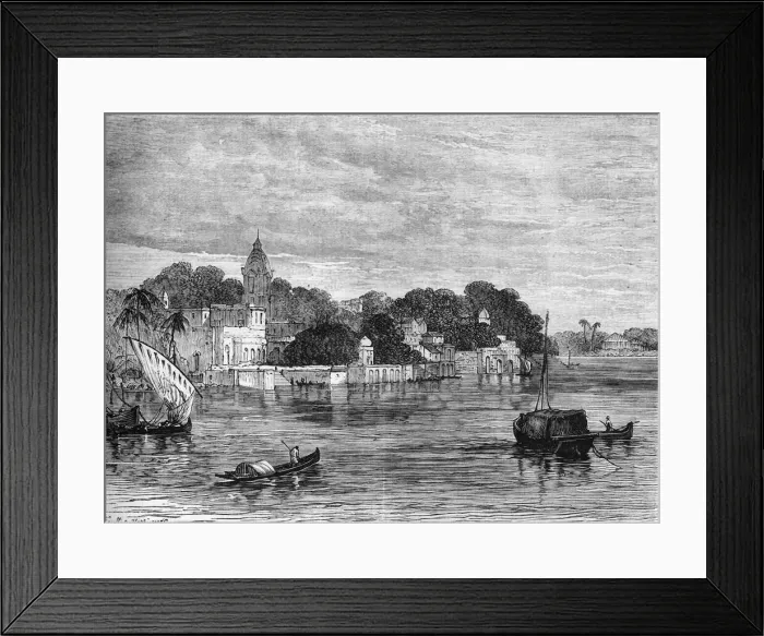 Framed Print : View of Cawnpore, c1891. Creator: James Grant Framed Print : View of Cawnpore, c1891. Creator: James Grant