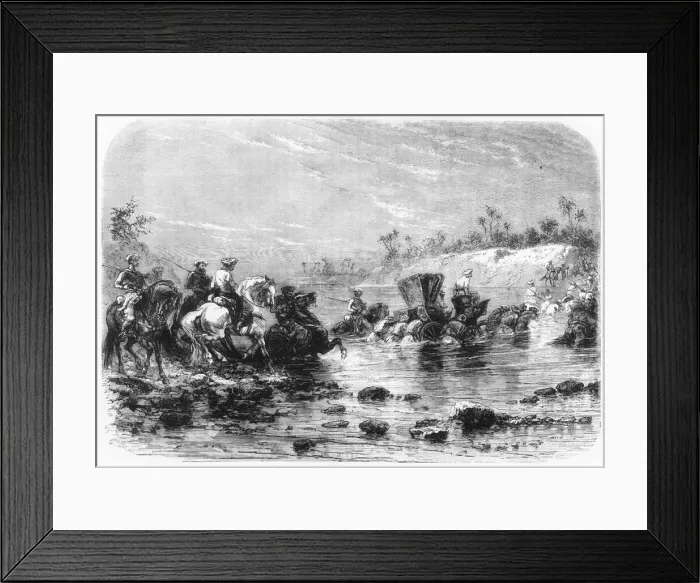 Framed Print : Passage of an Indian River, c1891. Creator: James Grant Framed Print : Passage of an Indian River, c1891. Creator: James Grant