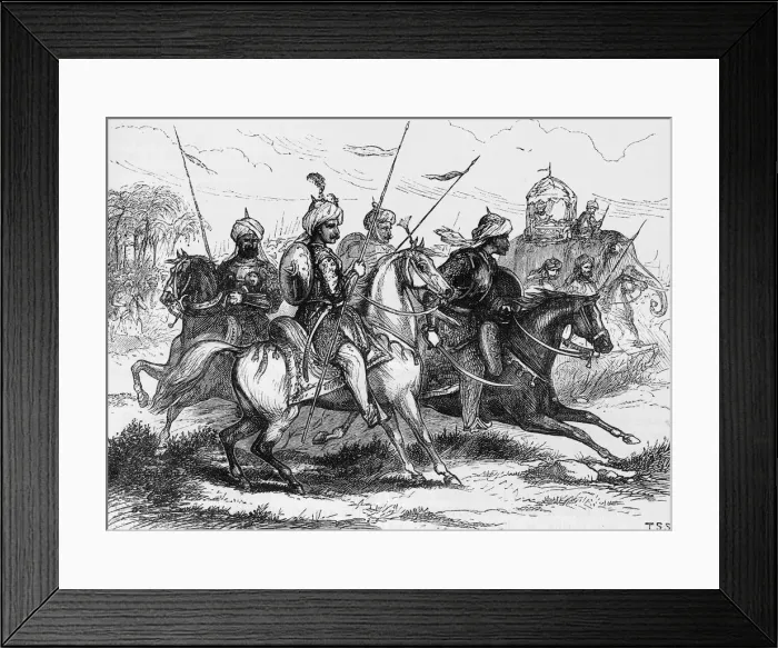 Framed Print : Group of Mahrattas, 1818, c1891. Creator: James Grant Framed Print : Group of Mahrattas, 1818, c1891. Creator: James Grant