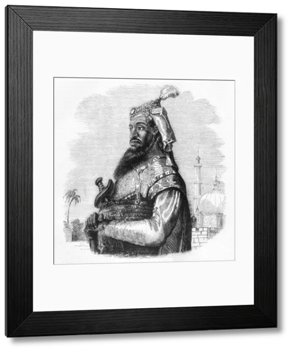 Framed Print : Portrait of Nana Sahib, c1891. Creator: James Grant Framed Print : Portrait of Nana Sahib, c1891. Creator: James Grant