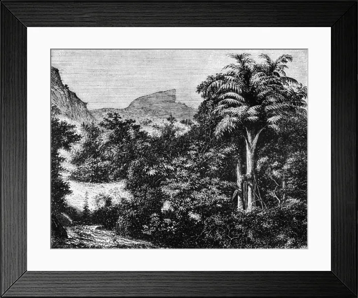Framed Print : View of the Dukes Nose'in the Ghaurs, near Khandallah, c1891. Creator: James Grant Framed Print : View of the Dukes Nose'in the Ghaurs, near Khandallah, c1891. Creator: James Grant
