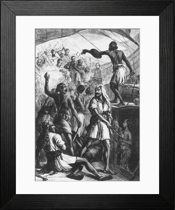 Framed Print : Death of the Arab Pirate, c1891. Creator: James Grant