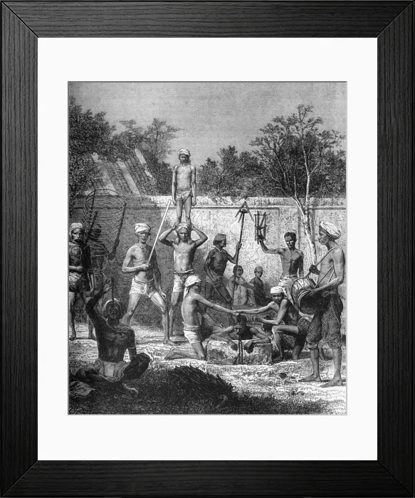 Framed Print : Hindoo Jugglers, c1891. Creator: James Grant Framed Print : Hindoo Jugglers, c1891. Creator: James Grant
