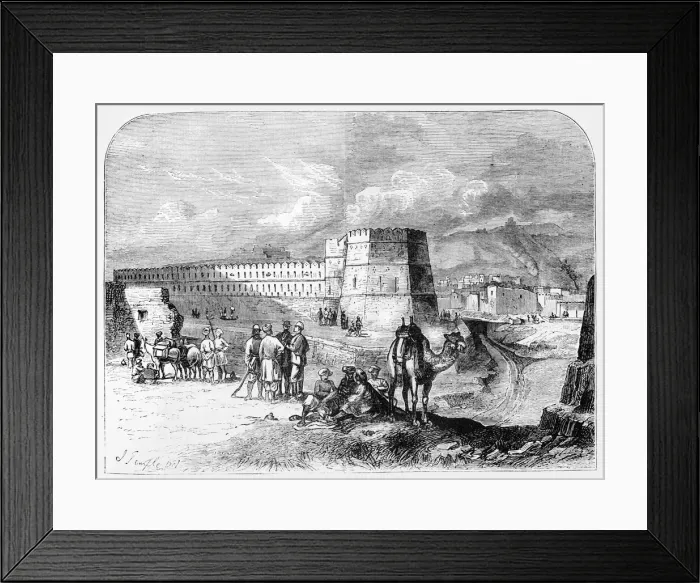 Framed Print : View of Cabul, c1891. Creator: James Grant Framed Print : View of Cabul, c1891. Creator: James Grant