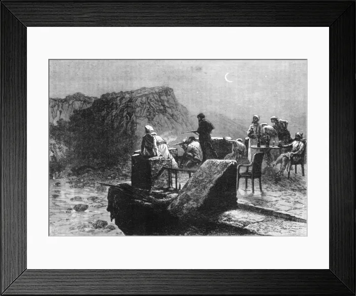 Framed Print : A Tiger-Hunt in the Kyrmores, c1891. Creator: James Grant Framed Print : A Tiger-Hunt in the Kyrmores, c1891. Creator: James Grant