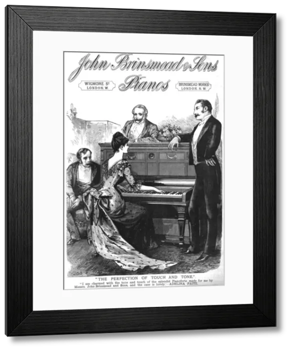 Framed Print : John Brinsmead & Sons Pianos, 1888. Creator: Unknown Framed Print : John Brinsmead & Sons Pianos, 1888. Creator: Unknown