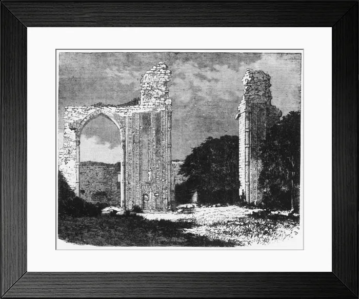 Framed Print : View of the Mosque of the Emperor Altamsh, near Delhi, c1891. Creator: James Grant Framed Print : View of the Mosque of the Emperor Altamsh, near Delhi, c1891. Creator: James Grant