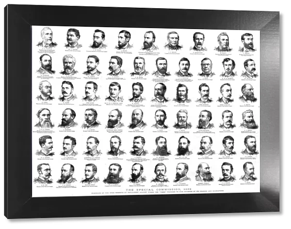 The Special Commission, 1888;Portraits of the Irish Members of Parliament against whom the 'Times Creator: Unknown
