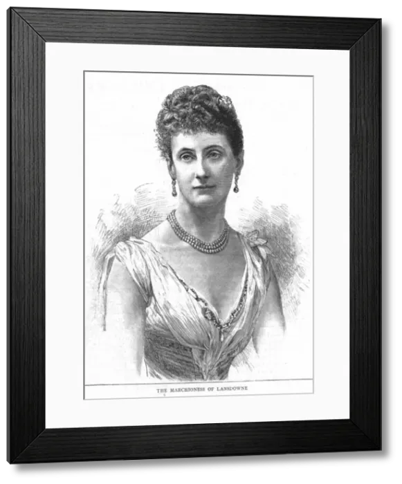 Framed Print : The Marchioness of Lansdowne, 1888. Creator: Unknown Framed Print : The Marchioness of Lansdowne, 1888. Creator: Unknown