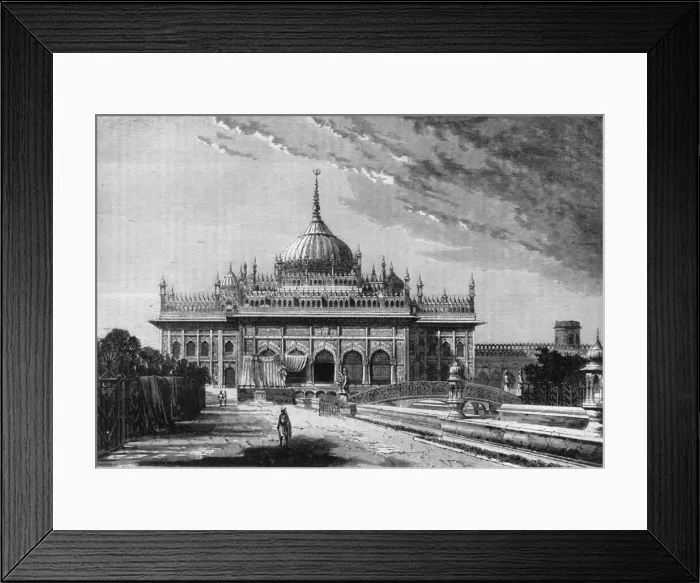 Framed Print : View in Lucknow: Hooseinabad Imambara, c1891. Creator: James Grant Framed Print : View in Lucknow: Hooseinabad Imambara, c1891. Creator: James Grant