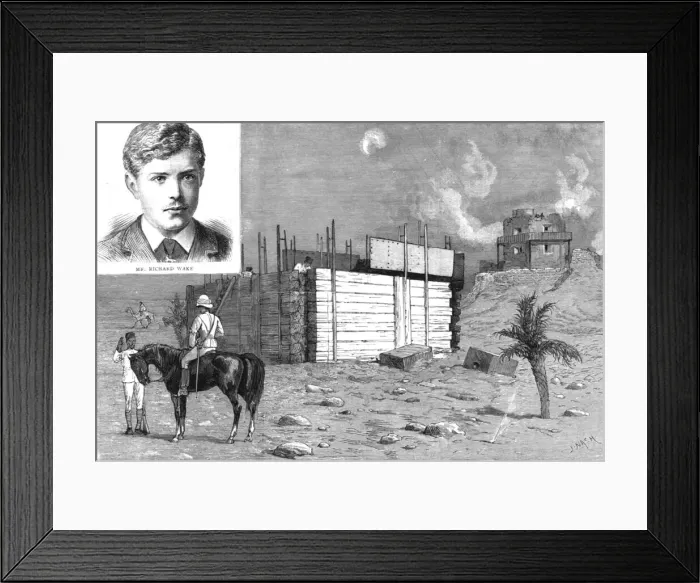 Framed Print : The Siege of Suakin (north eastern Sudan) A New Redoubt, put up by Egyptian troops in one day, Ins Creator: Unknown Framed Print : The Siege of Suakin (north eastern Sudan) A New Redoubt, put up by Egyptian troops in one day, Ins Creator: Unknown