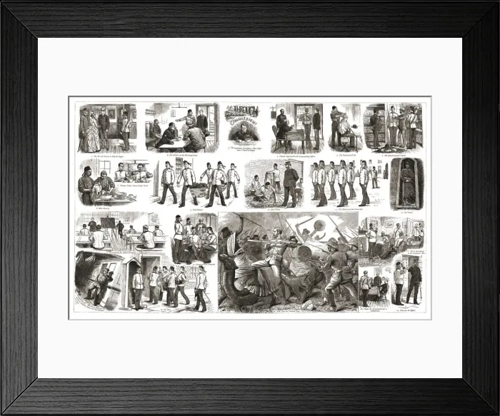 Framed Print : Through the Ranks to a Commission, 1888. Creator: Unknown Framed Print : Through the Ranks to a Commission, 1888. Creator: Unknown