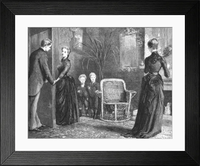 Framed Print : That Unfortunate Marriage, by Francis Eleanor Trollope; Then with Mrs. Dormer-Smiths eyes fixedly Creator: Sydney Prior Hall Framed Print : That Unfortunate Marriage, by Francis Eleanor Trollope; Then with Mrs. Dormer-Smiths eyes fixedly Creator: Sydney Prior Hall
