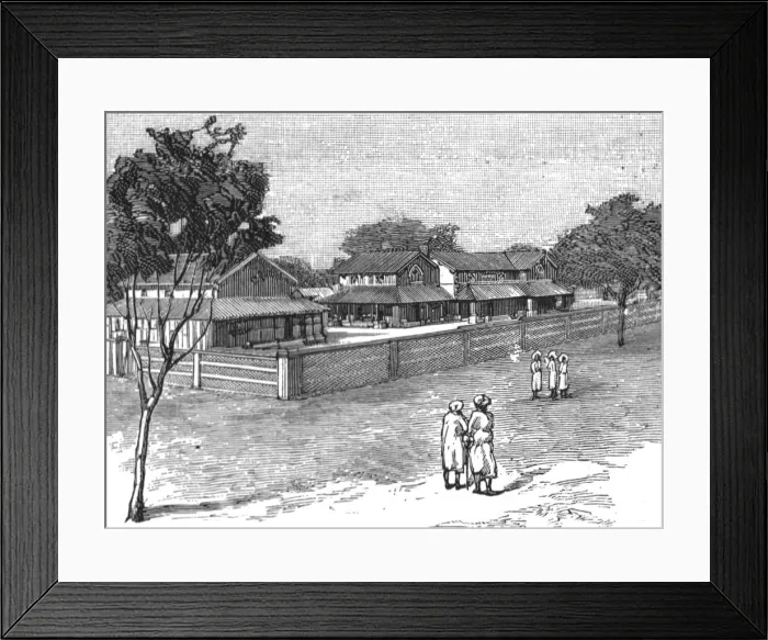 Framed Print : New Hospitals in India; The Dufferin Hospital, Nagpur, built by the Central Province Branch, 1888 Creator: Unknown Framed Print : New Hospitals in India; The Dufferin Hospital, Nagpur, built by the Central Province Branch, 1888 Creator: Unknown