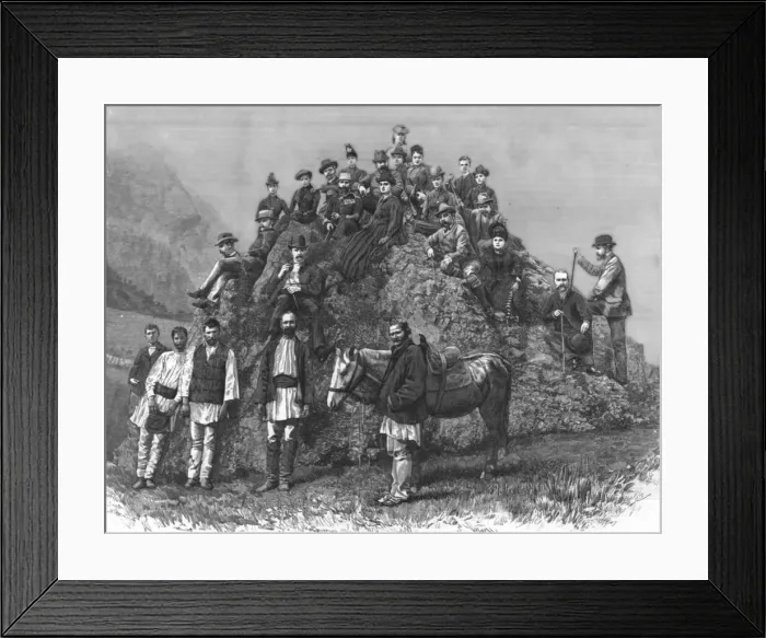 Framed Print : The Recent visit of the Prince of Wales to Roumania; the Queens picnic in the Carpathian Mountains Creator: Unknown Framed Print : The Recent visit of the Prince of Wales to Roumania; the Queens picnic in the Carpathian Mountains Creator: Unknown