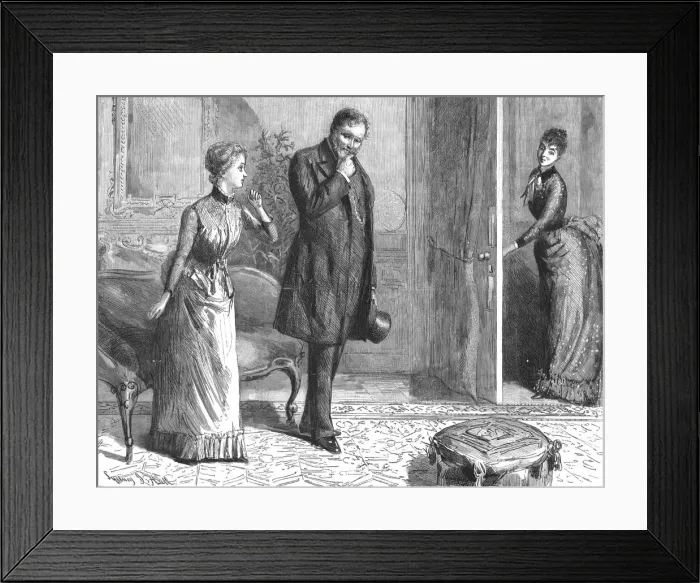 Framed Print : That Unfortunate Marriage, by Francis Eleanor Trollope;'Mr. Bragg wishes to speak to you. And I w Creator: Sydney Prior Hall Framed Print : That Unfortunate Marriage, by Francis Eleanor Trollope;'Mr. Bragg wishes to speak to you. And I w Creator: Sydney Prior Hall