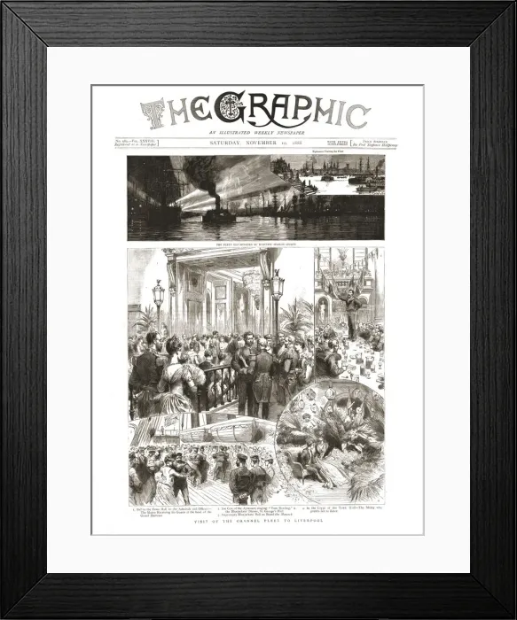 Framed Print : The Graphic, Front Cover Saturday November 10. 1888, 1888. Creator: Unknown Framed Print : The Graphic, Front Cover Saturday November 10. 1888, 1888. Creator: Unknown