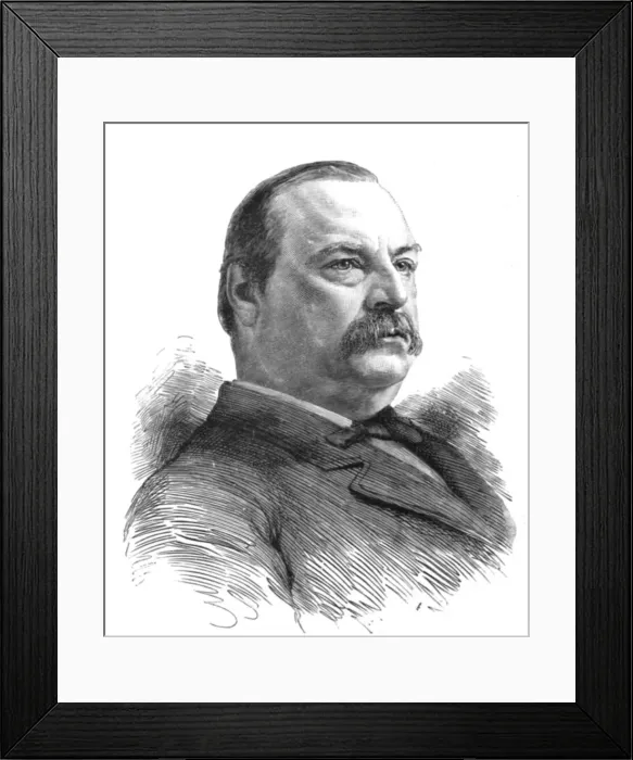 Framed Print : The American Presidential Election; Mr. Grover Cleveland, Ex-President and Democratic Candidate fo Creator: Unknown Framed Print : The American Presidential Election; Mr. Grover Cleveland, Ex-President and Democratic Candidate fo Creator: Unknown