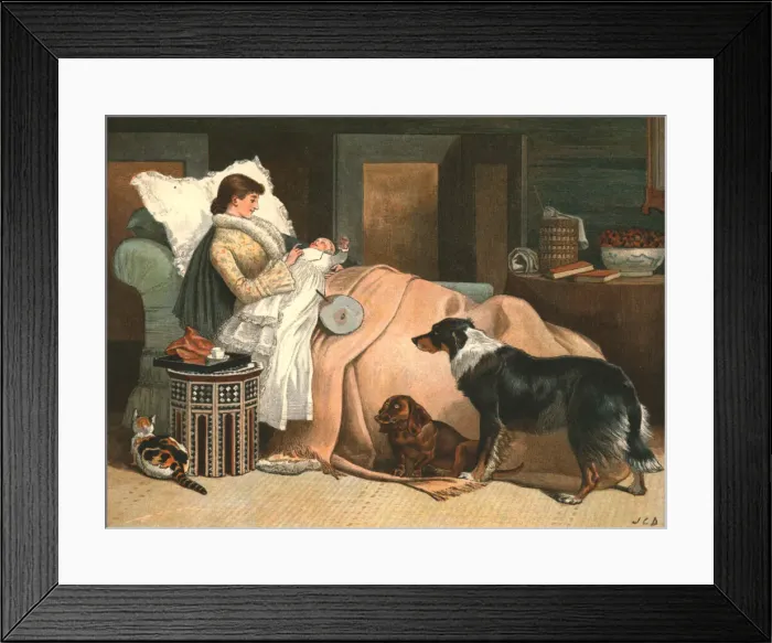 Framed Print : Should Auld Acquaintance be Forgot; After J. C. Dollman, R. I. 1888. Creator: Unknown Framed Print : Should Auld Acquaintance be Forgot; After J. C. Dollman, R. I. 1888. Creator: Unknown
