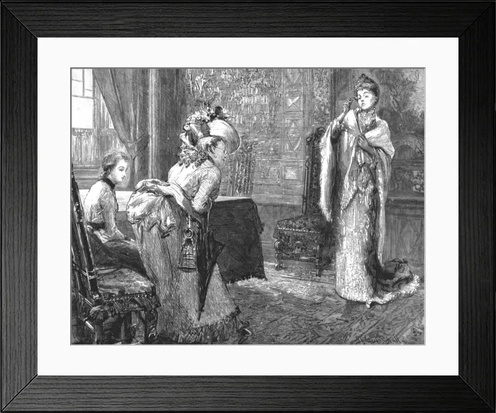 Framed Print : That Unfortunate Marriage, by Francis Eleanor Trollope; She rose, with her usual impulsive vehemen Creator: Sydney Prior Hall Framed Print : That Unfortunate Marriage, by Francis Eleanor Trollope; She rose, with her usual impulsive vehemen Creator: Sydney Prior Hall