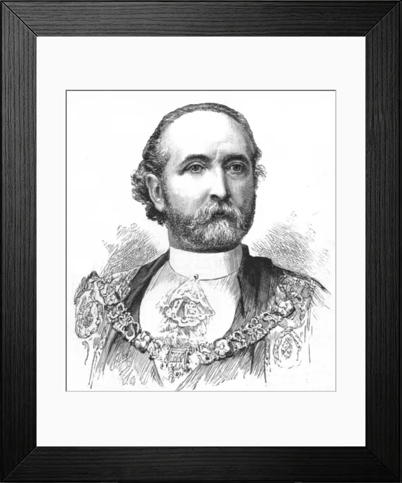 Framed Print : The new Lord Mayor and Sheriffs; Mr Alderman Whitehead, Lord Mayor, 1888. Creator: Unknown Framed Print : The new Lord Mayor and Sheriffs; Mr Alderman Whitehead, Lord Mayor, 1888. Creator: Unknown