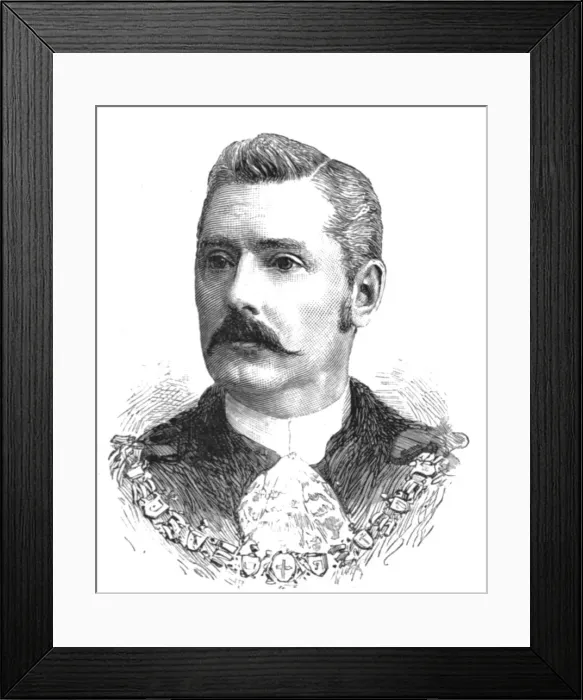Framed Print : The new Lord Mayor and Sheriffs; Mr. A. J. Newton, Sheriff of London and Middlesex, 1888. Creator: Unknown Framed Print : The new Lord Mayor and Sheriffs; Mr. A. J. Newton, Sheriff of London and Middlesex, 1888. Creator: Unknown