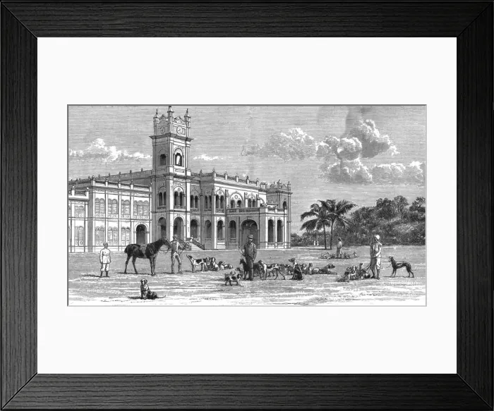 Framed Print : An Indian Prince at Home; The Palace and Grounds of the Maharajah of Dharbhanga, K. C. I. E. In the P Creator: Unknown Framed Print : An Indian Prince at Home; The Palace and Grounds of the Maharajah of Dharbhanga, K. C. I. E. In the P Creator: Unknown
