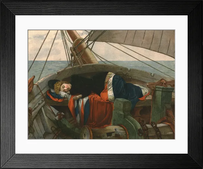 Framed Print : Twixt Two Worlds; After Arthur Hopkins, R. W. S. 1888. Creator: Unknown Framed Print : Twixt Two Worlds; After Arthur Hopkins, R. W. S. 1888. Creator: Unknown