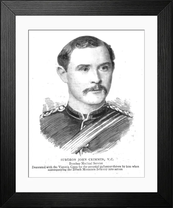 Framed Print : Surgeon John Crimmin, V. C. Bombay Medical Service, 1890. Creator: Unknown Framed Print : Surgeon John Crimmin, V. C. Bombay Medical Service, 1890. Creator: Unknown