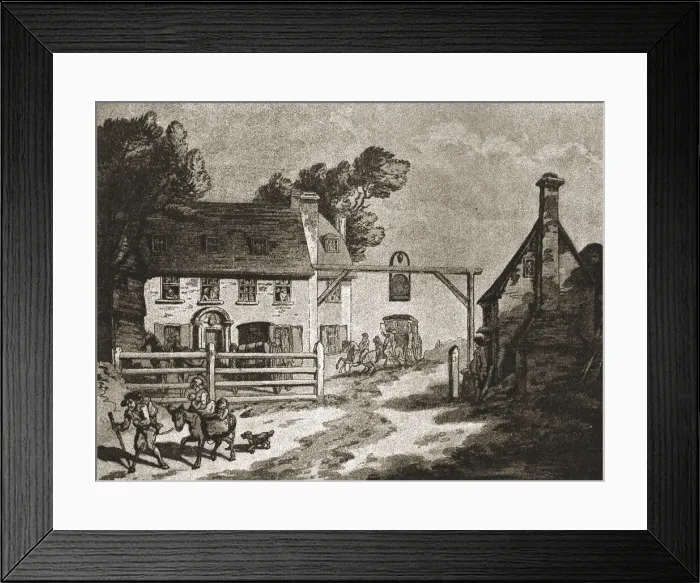 Framed Print : A Trip to Brighton a Hundred Years Ago;'The Cock'at Sutton, c1788, 1888. Creator: Unknown Framed Print : A Trip to Brighton a Hundred Years Ago;'The Cock'at Sutton, c1788, 1888. Creator: Unknown