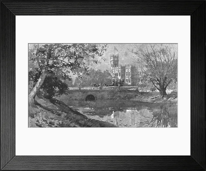 Framed Print : An Indian Prince at Home; The Palace and Grounds of the Maharajah of Dharbhanga, K. C. I. E. In the P Creator: Unknown Framed Print : An Indian Prince at Home; The Palace and Grounds of the Maharajah of Dharbhanga, K. C. I. E. In the P Creator: Unknown
