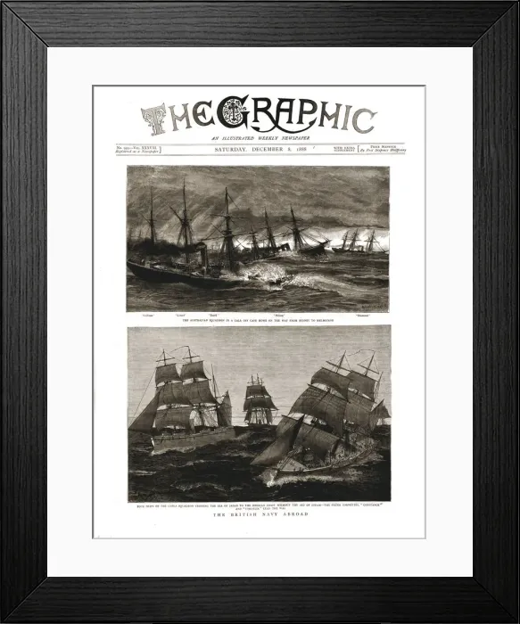 Framed Print : The Graphic, Front Cover Saturday December 8. 1888, 1888. Creator: Unknown Framed Print : The Graphic, Front Cover Saturday December 8. 1888, 1888. Creator: Unknown