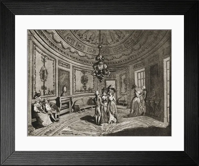 Framed Print : A Trip to Brighton a Hundred Years Ago; Saloon in the Prince of Waless Marine Pavilion, c1788, 1 Creator: Unknown Framed Print : A Trip to Brighton a Hundred Years Ago; Saloon in the Prince of Waless Marine Pavilion, c1788, 1 Creator: Unknown