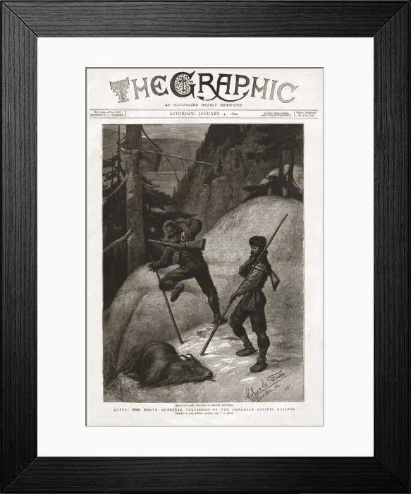 Framed Print : The Graphic, Front Cover Saturday January 4. 1890, 1890. Creator: Charles Edwin Fripp Framed Print : The Graphic, Front Cover Saturday January 4. 1890, 1890. Creator: Charles Edwin Fripp