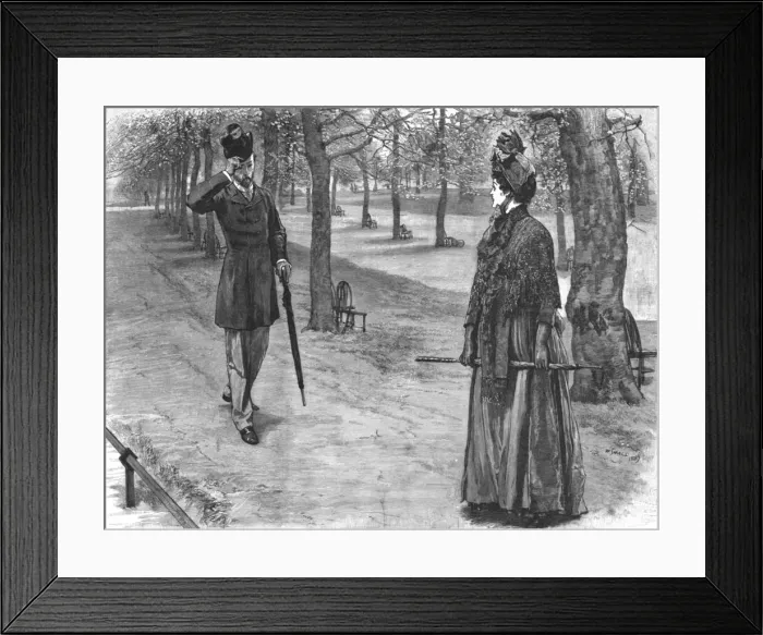 Framed Print : The New Prince Fortunatus, by William Black; She turned quickly, and, when she saw... 1890. Creator: W Small Framed Print : The New Prince Fortunatus, by William Black; She turned quickly, and, when she saw... 1890. Creator: W Small