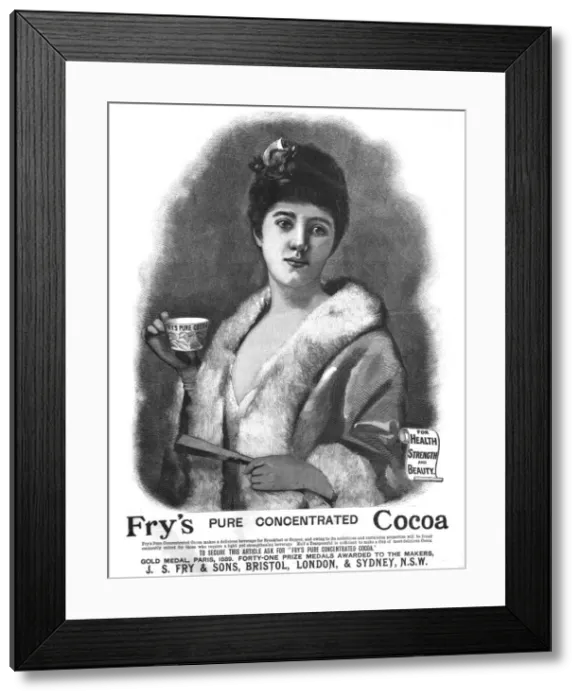 Framed Print : Frys Pure Concentrated Cocoa, 1890. Creator: Unknown Framed Print : Frys Pure Concentrated Cocoa, 1890. Creator: Unknown