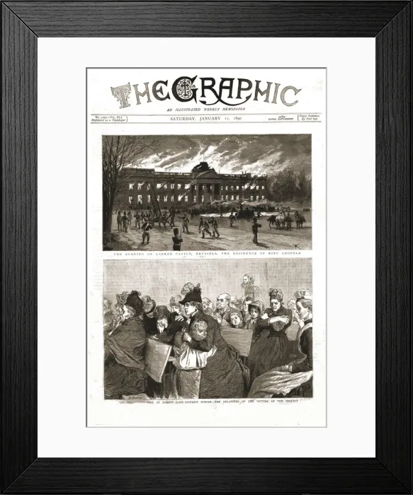 Framed Print : The Graphic, Front Cover Saturday January 11. 1890, 1890. Creator: Charles Edwin Fripp Framed Print : The Graphic, Front Cover Saturday January 11. 1890, 1890. Creator: Charles Edwin Fripp