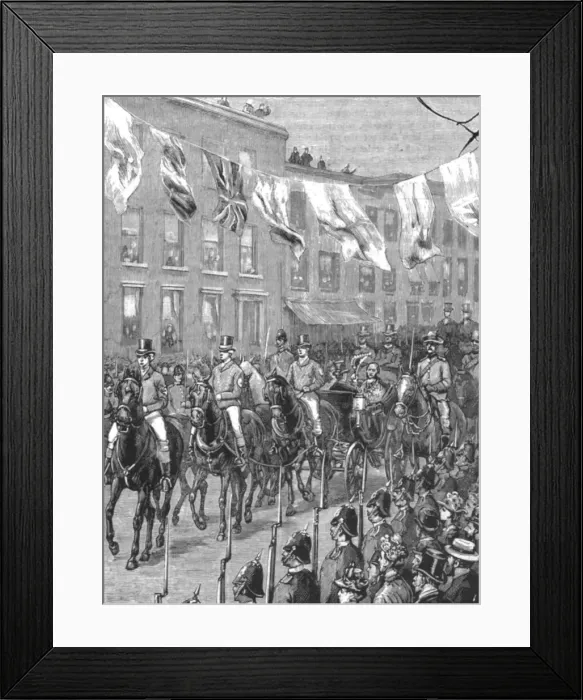Framed Print : Lord Hopetouns reception at Melbourne, Australia, on his arrival there as Governor... 1890. Creator: Unknown Framed Print : Lord Hopetouns reception at Melbourne, Australia, on his arrival there as Governor... 1890. Creator: Unknown