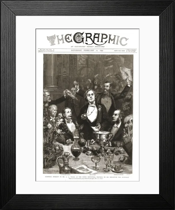 Framed Print : The Graphic, Front Cover Saturday February 22, 1890, 1890. Creator: Unknown Framed Print : The Graphic, Front Cover Saturday February 22, 1890, 1890. Creator: Unknown